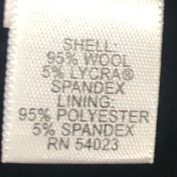 Banana Republic Jackson fit black wool blend lined pants. wide leg size 4 - Picture 6 of 8